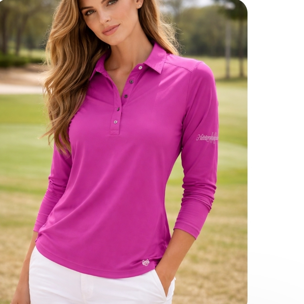 Golf Grayson Scarlett Long Sleeve Polo The Cub At Morningside Rancho Mirage